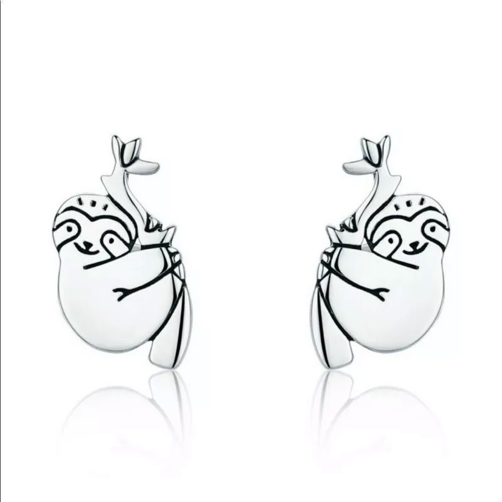 Sloth Stud Earrings Set